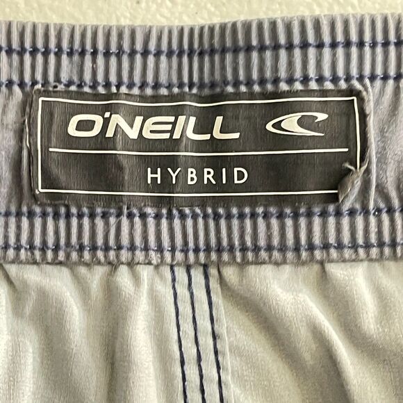 O'neill Hybrid Hyperdry Shorts Men's Size XL Blue Performance Fabric 8" - Picture 6 of 10